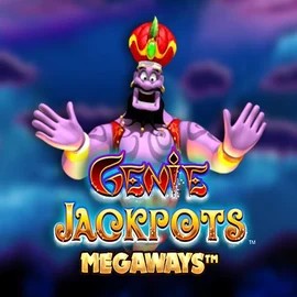 Logo of Genie Jackpots Megaways from Blueprint Gaming at NeonVegas Casino