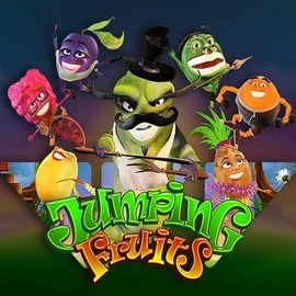 Jumping Fruits slot visual from Wazdan available on casinoneonvegas.com